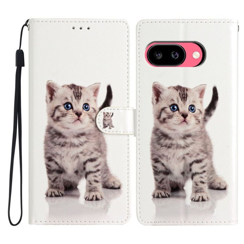 Folio Deksel Google Pixel 10a Søt Katt Beskyttelse Deksel
