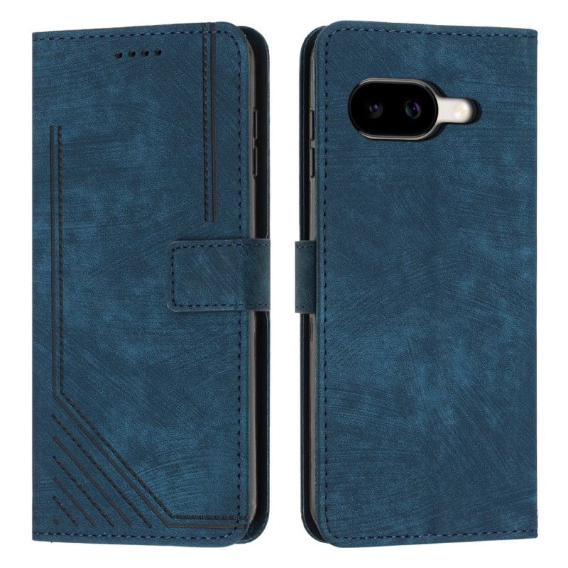 Folio Deksel Google Pixel 10a Trykte Linjer