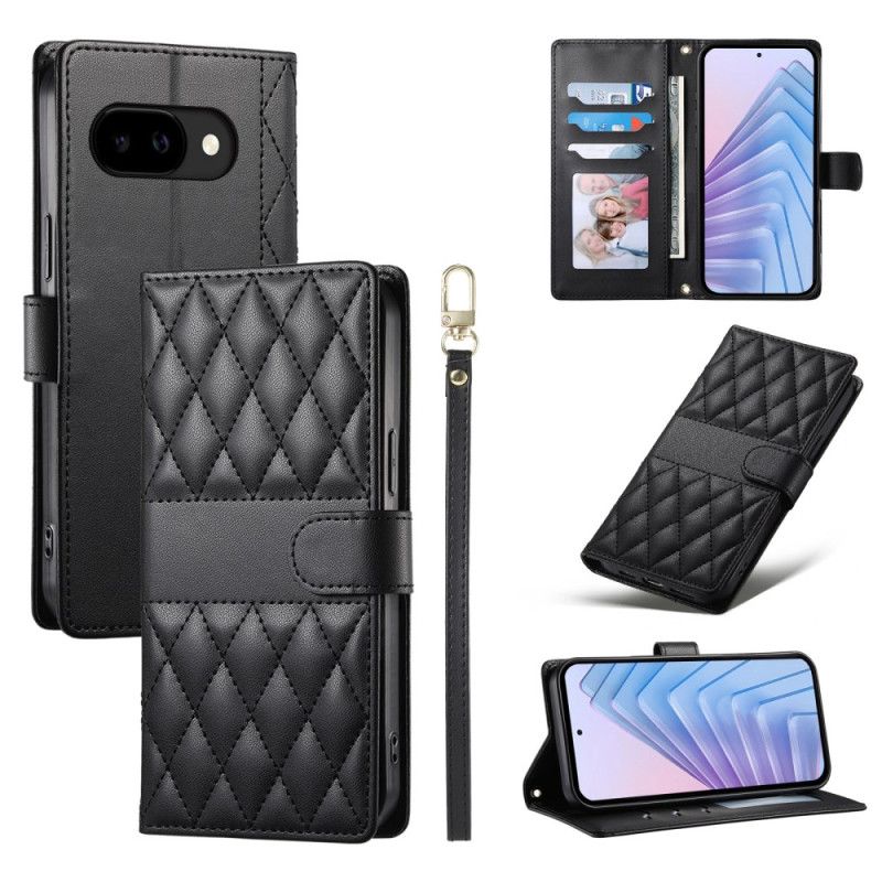 Folio Deksel Google Pixel 10a Vattert Lommebok Med Stropper