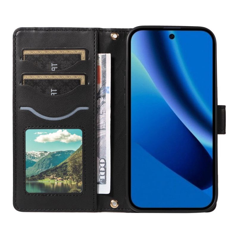 Folio Deksel Google Pixel 10a Vattert Lommebok Med Stropper Og Skulderstropp Beskyttelse Deksel