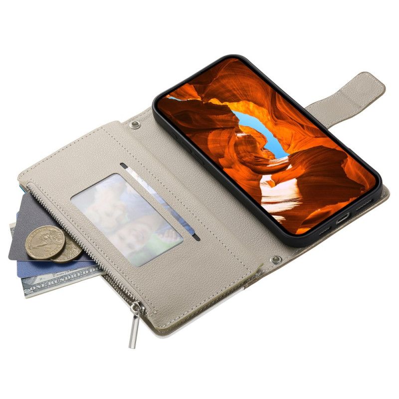 Folio Deksel Til Google Pixel 10a Tofarget Lommebok Med Stropper