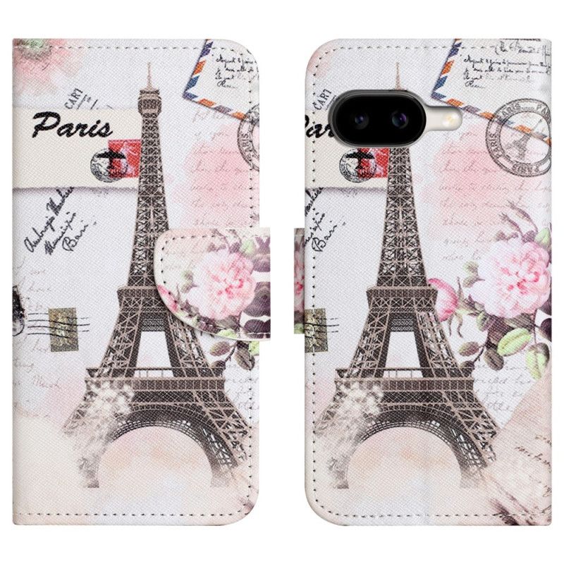 Lærdeksel Folio Deksel Google Pixel 10a Eiffeltårnet