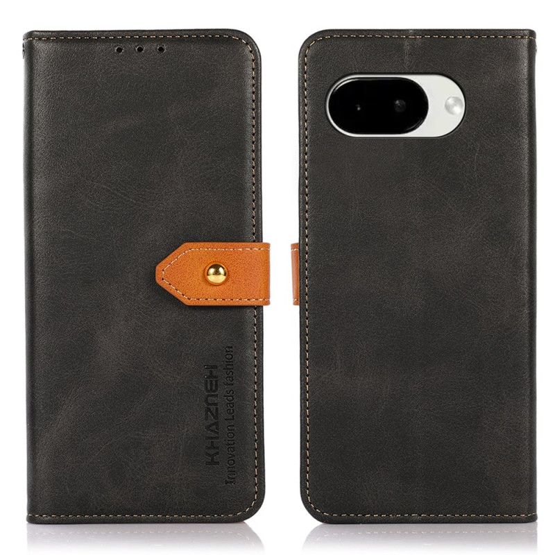 Lærdeksel Folio Deksel Google Pixel 10a Mobildeksel Gulllås Khazneh