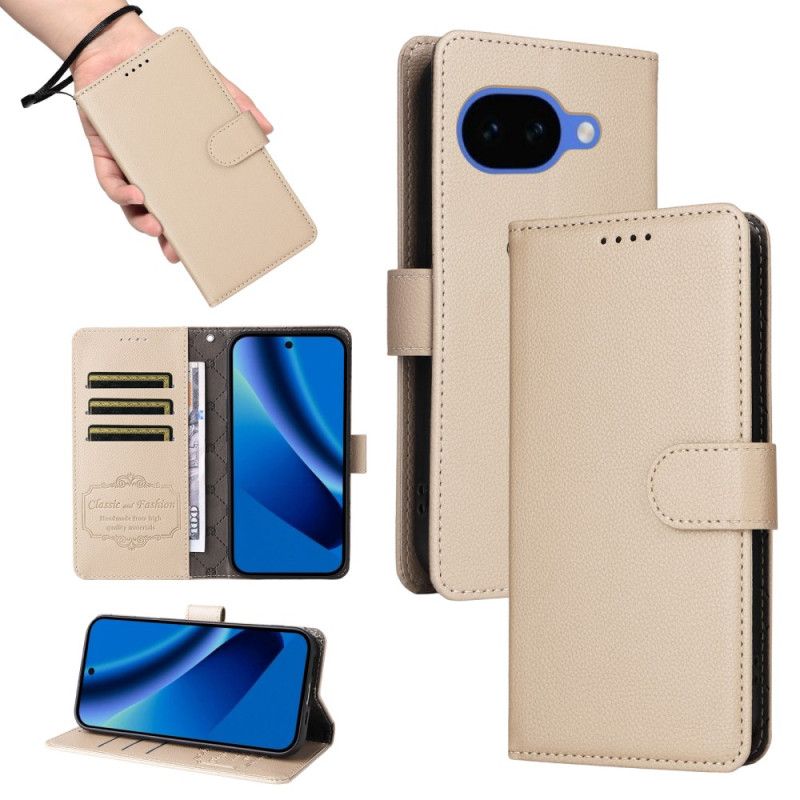 Lærdeksel Folio Deksel Google Pixel 10a Mobildeksel Rfid-blokkering