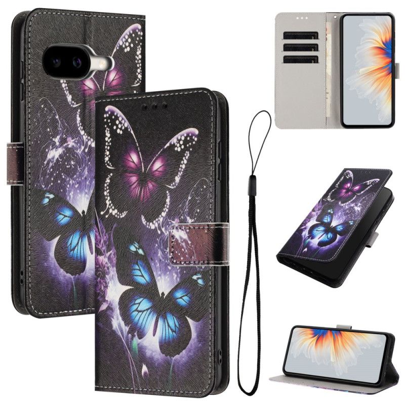 Lærdeksel Folio Deksel Google Pixel 10a Mobildeksel To Sommerfugler