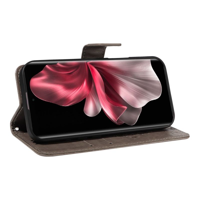 Folio Deksel Til Vivo V40 Lite 5g Katt Og Tre