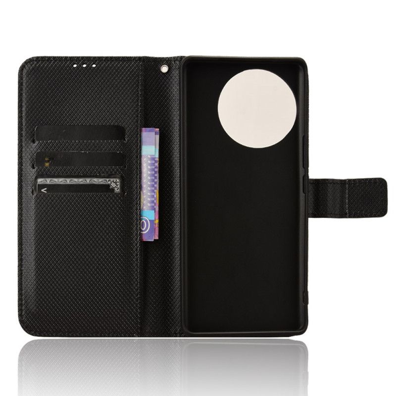 Lærdeksel Folio Deksel Vivo V40 Lite 5g Mobildeksel Diamanttekstur