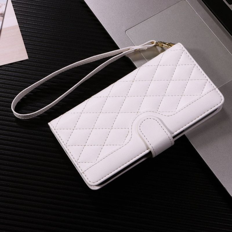 Lærdeksel Folio Deksel Vivo V40 Lite 5g Vattert Med Stropper