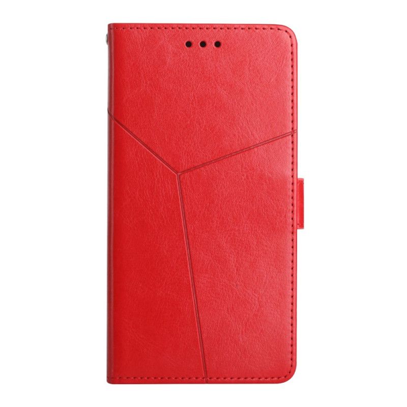 Folio Deksel Til Realme 8 5G Geo Y Design Skinnstil