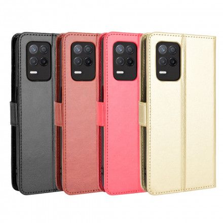 Folio Deksel Til Realme 8 5G Plinkende Kunstskinn