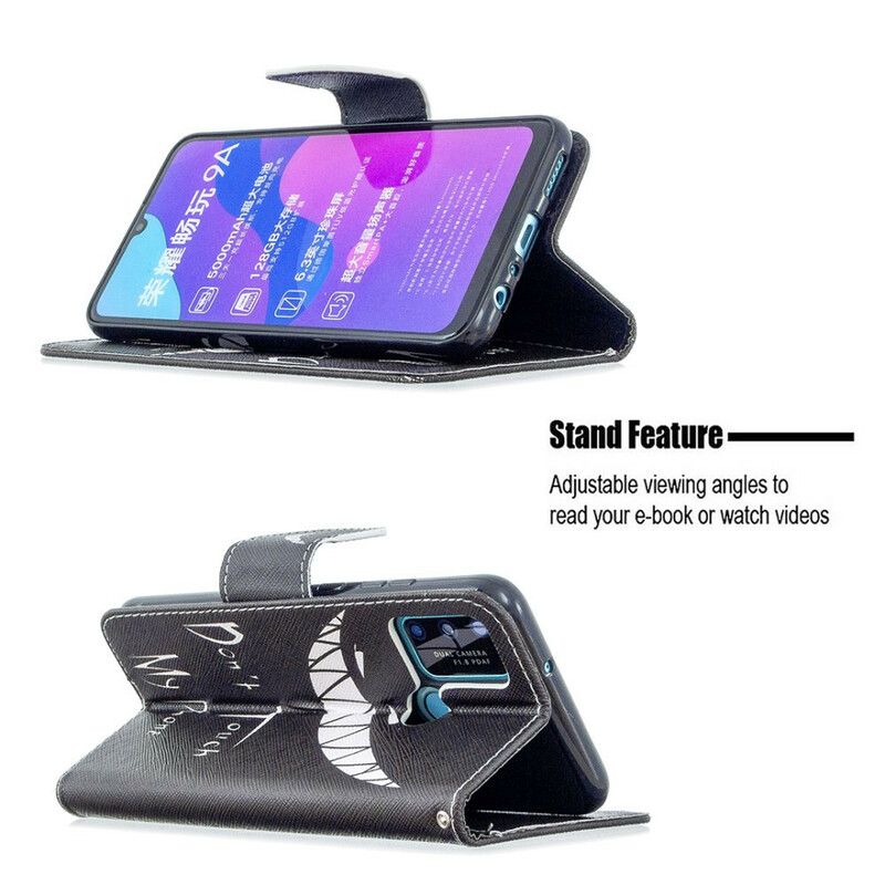 Folio Deksel Til Honor 9A Djeveltelefon