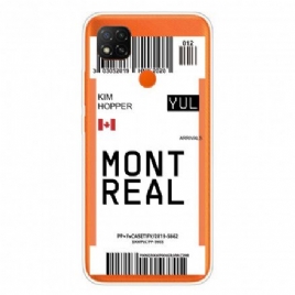 Deksel Til Xiaomi Redmi 9C Boardingkort Til Montreal