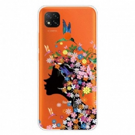 Deksel Til Xiaomi Redmi 9C Nydelig Blomsterhode