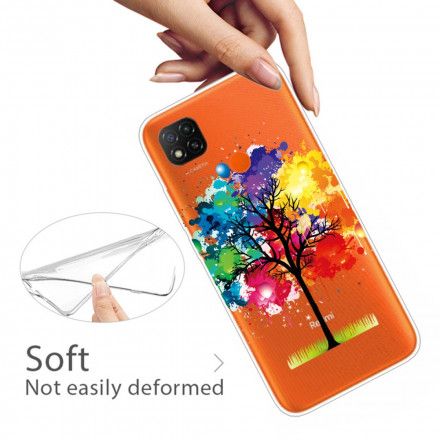 Deksel Til Xiaomi Redmi 9C Transparent Akvarelltre
