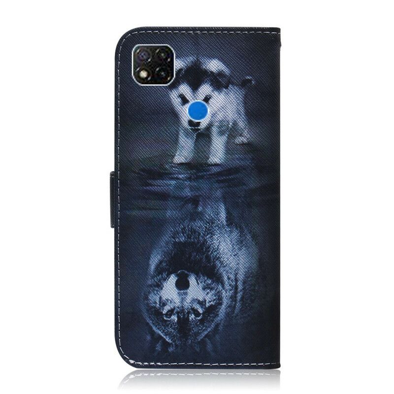 Folio Deksel Til Xiaomi Redmi 9C Ernesto The Wolf