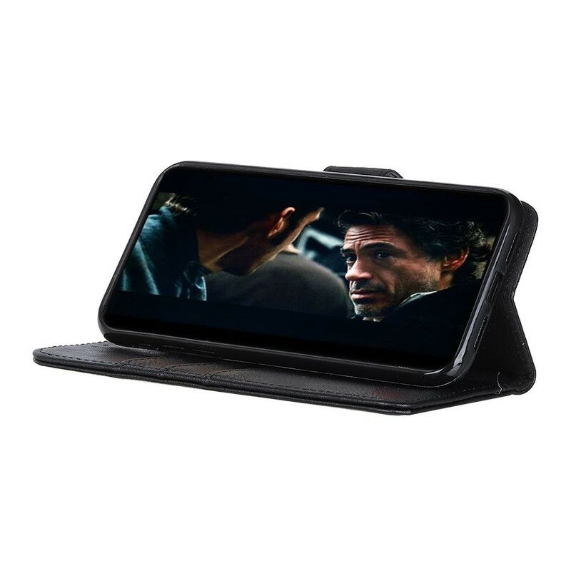 Folio Deksel Til Xiaomi Redmi 9C Imitert Skinn Khazneh