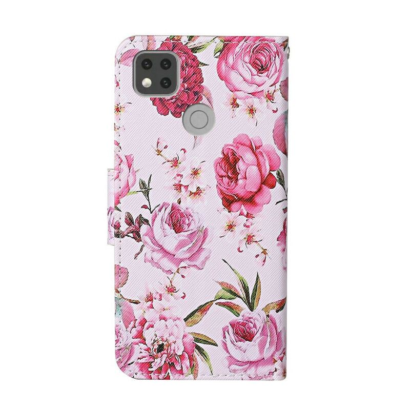 Folio Deksel Til Xiaomi Redmi 9C Retro Liberty-blomster