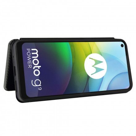 Beskyttelse Deksel Til Moto G9 Power Folio Deksel Silikonkarbon