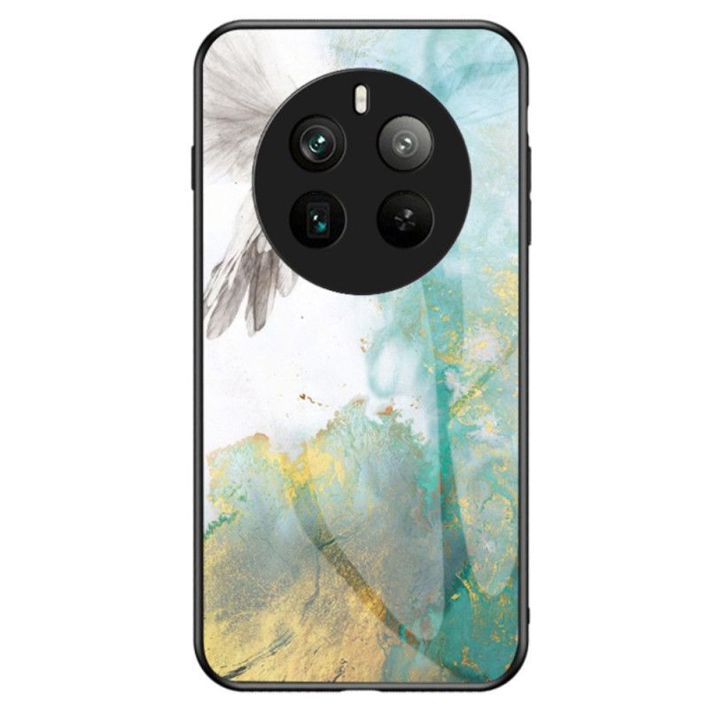 Deksel Realme 12 Pro / 12 Pro Plus Marmor Herdet Glass