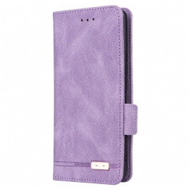 Lærdeksel Folio Deksel Realme 12 Pro / 12 Pro Plus Mobildeksel Retrostil
