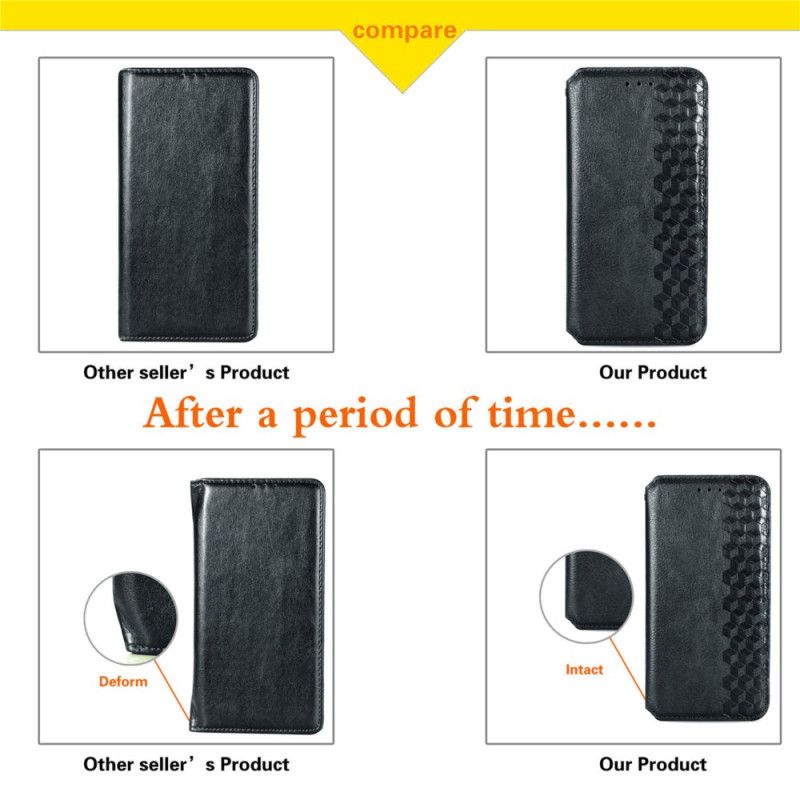 Folio Deksel Huawei Pura 70 Semsket Skinneffekt Diamantfrise