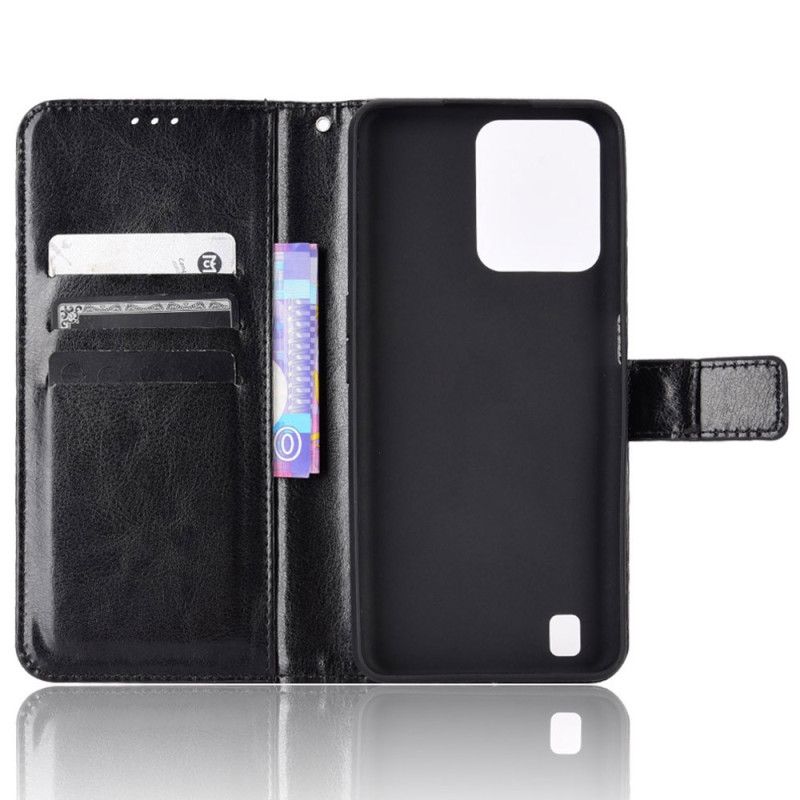 Lærdeksel Til Realme C31 Skinny Leather Effect