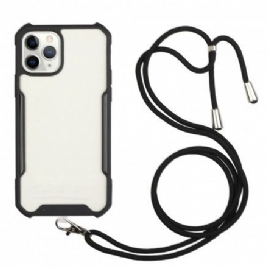 Deksel Til iPhone 11 Pro Max Hybrid Med Farget Ledning