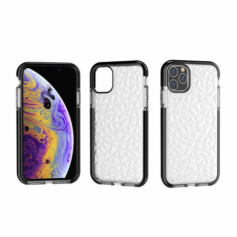 Deksel Til iPhone 11 Pro Max Transparent Diamanttekstur
