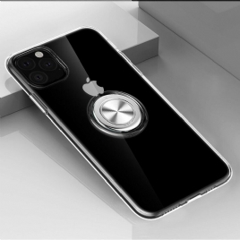 Deksel Til iPhone 11 Pro Max Transparent Med Ringstøtte