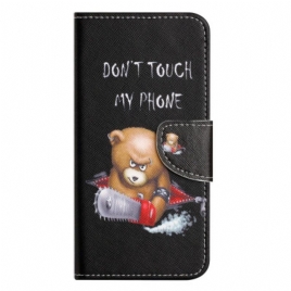 Folio Deksel Til Xiaomi Redmi Note 12 5G Med Kjede Farlig Thong Bear