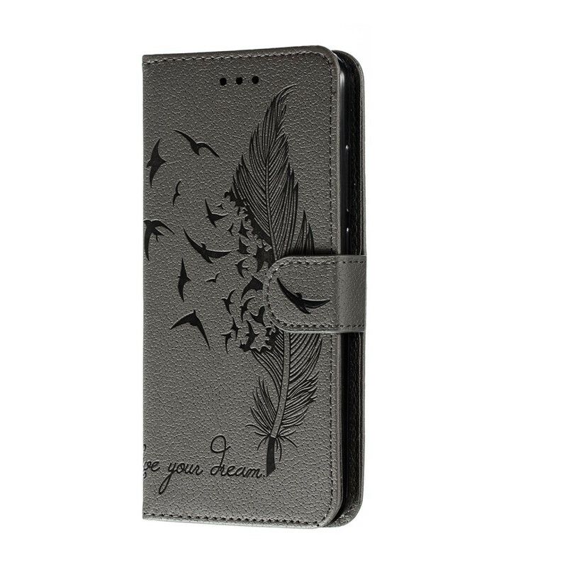 Folio Deksel Til Xiaomi Redmi Note 8 Faux Leather Lev Drømmen Din