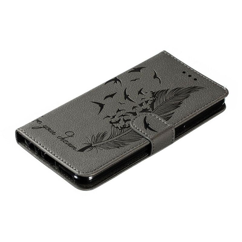 Folio Deksel Til Xiaomi Redmi Note 8 Faux Leather Lev Drømmen Din