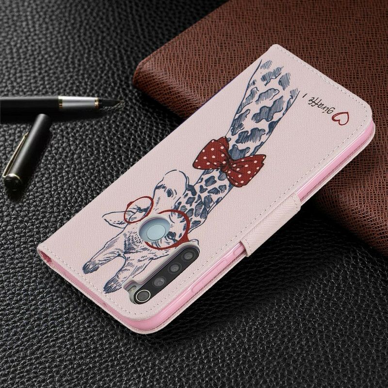 Folio Deksel Til Xiaomi Redmi Note 8 Nerdete Giraff