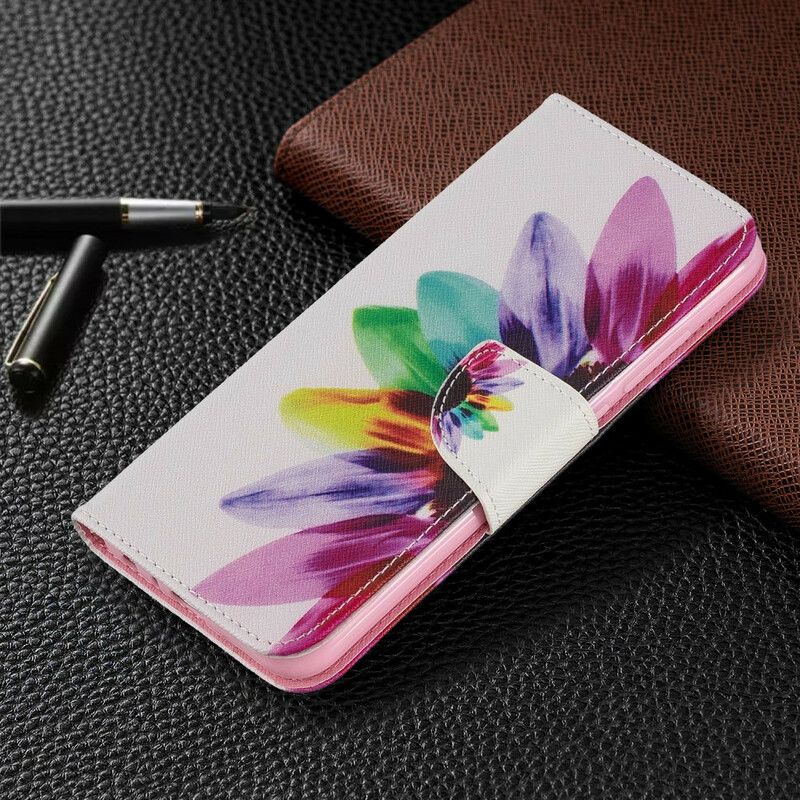 Lærdeksel Til Xiaomi Redmi Note 8 Akvarellblomst