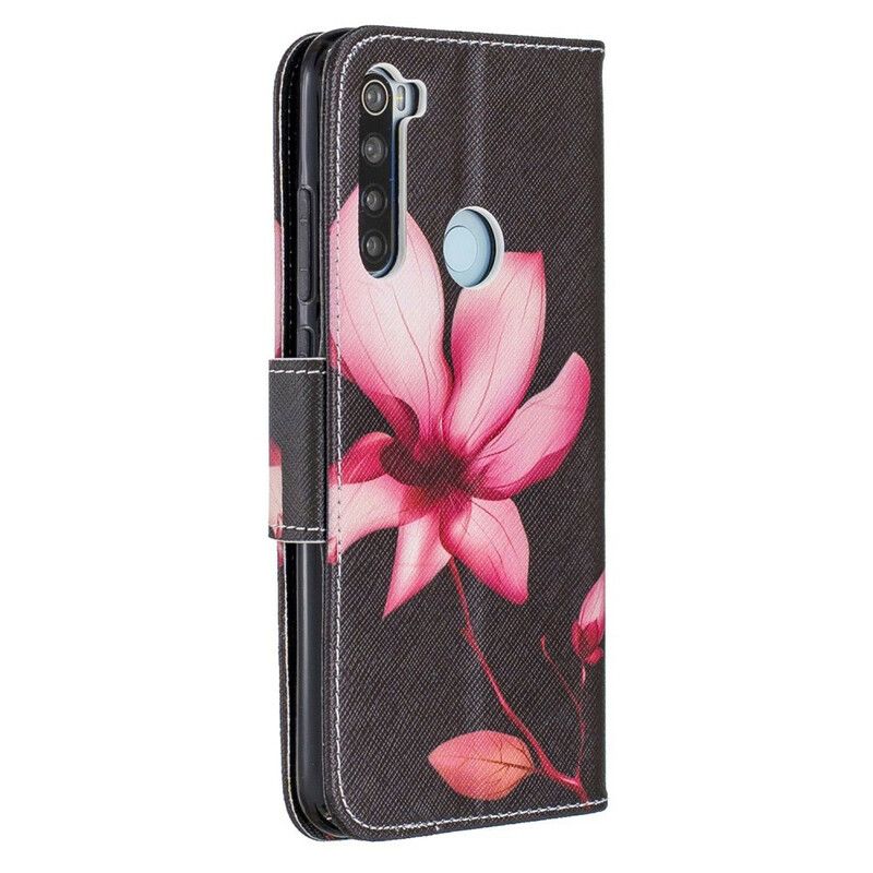 Lærdeksel Til Xiaomi Redmi Note 8 Rosa Blomst