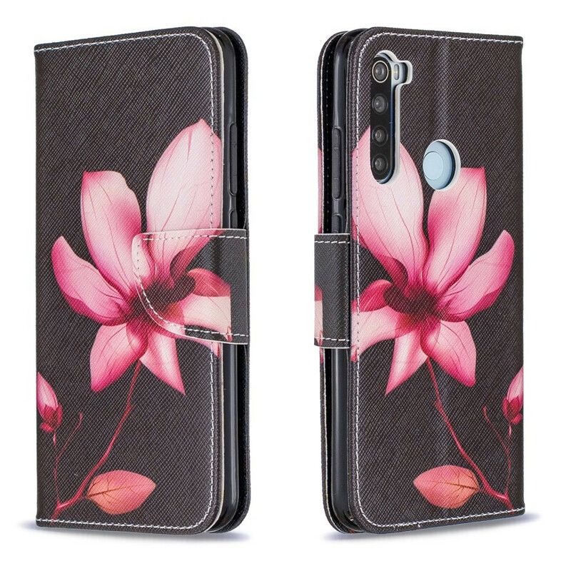 Lærdeksel Til Xiaomi Redmi Note 8 Rosa Blomst