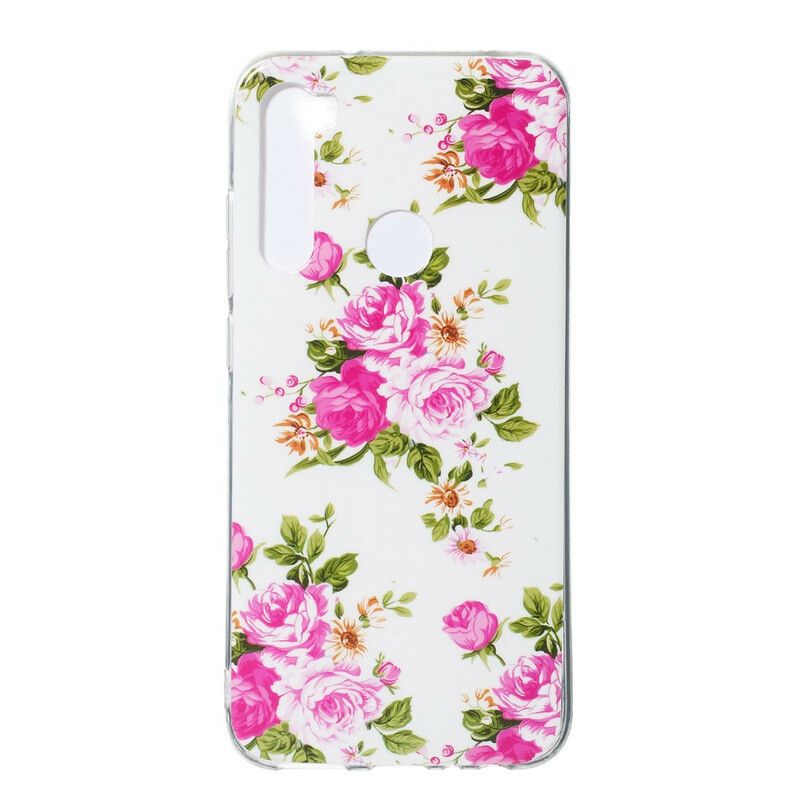 Mobildeksel Til Xiaomi Redmi Note 8 Fluorescerende Liberty-blomster