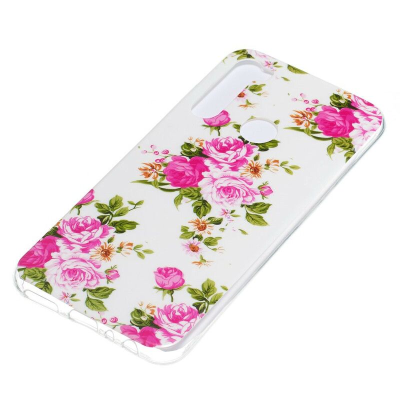 Mobildeksel Til Xiaomi Redmi Note 8 Fluorescerende Liberty-blomster