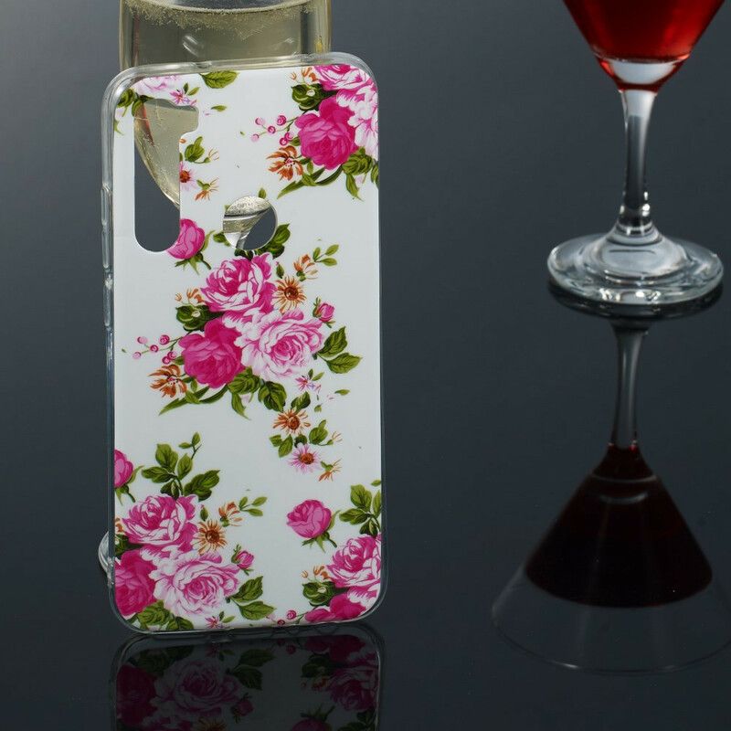 Mobildeksel Til Xiaomi Redmi Note 8 Fluorescerende Liberty-blomster