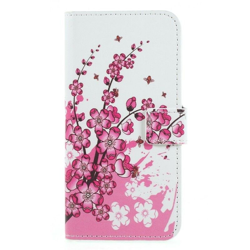 Folio Deksel Til Huawei P Smart Tropiske Blomster