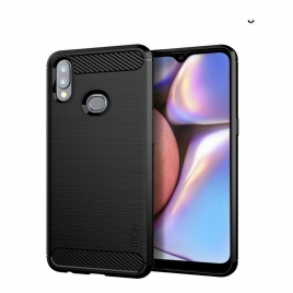 Deksel Til Samsung Galaxy A10s Mofi Børstet Karbonfiber