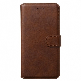 Folio Deksel Til Samsung Galaxy A10s Faux Leather Nye Farger