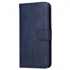 Folio Deksel Realme C63 Ensfarget Skinneffekt Beskyttelse Deksel