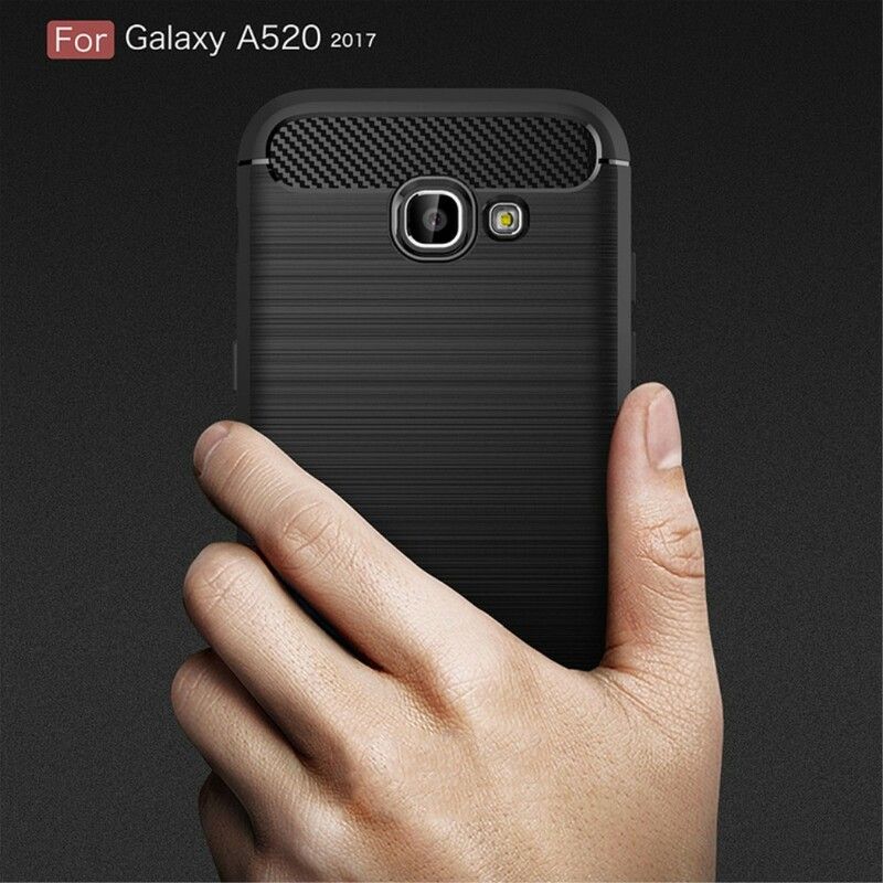 Deksel Til Samsung Galaxy A5 2017 Børstet Karbonfiber