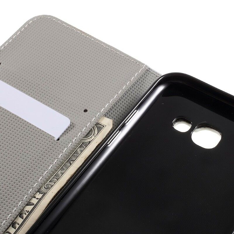 Folio Deksel Til Samsung Galaxy A5 2017 Blå Sommerfugl