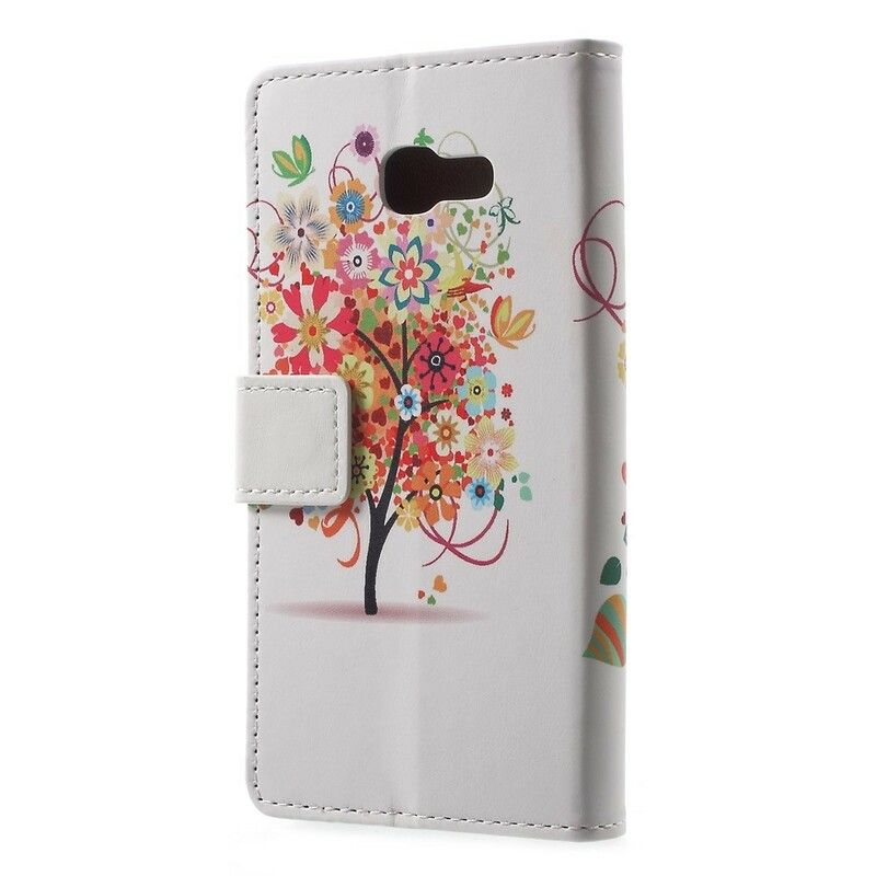 Folio Deksel Til Samsung Galaxy A5 2017 Blomstrende Tre