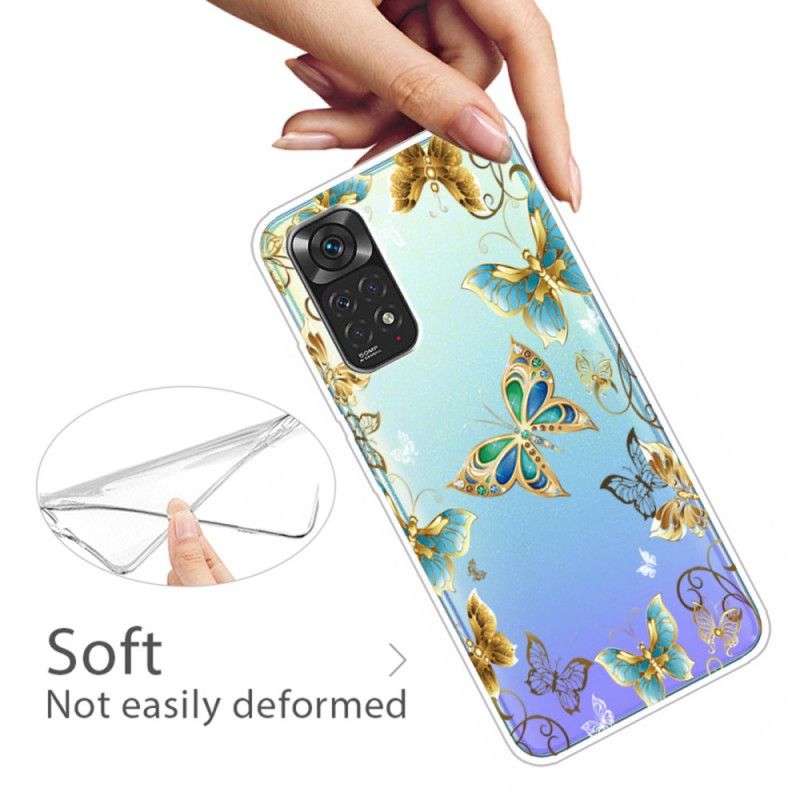 Deksel Til Xiaomi Redmi Note 11 / 11S Flygende Sommerfugler