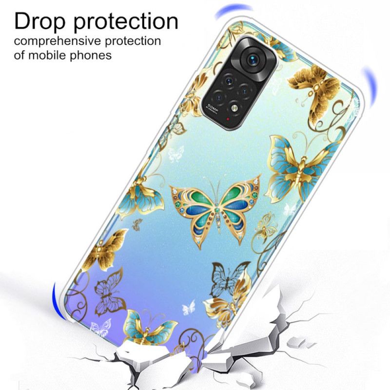 Deksel Til Xiaomi Redmi Note 11 / 11S Flygende Sommerfugler