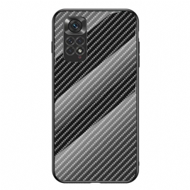 Deksel Til Xiaomi Redmi Note 11 / 11S Karbonfiberherdet Glass