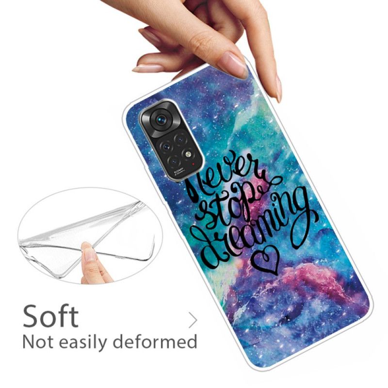 Deksel Til Xiaomi Redmi Note 11 / 11S Slut Aldri Å Drømme